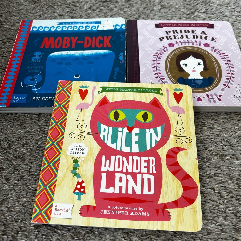 Set of 3 babylit board books